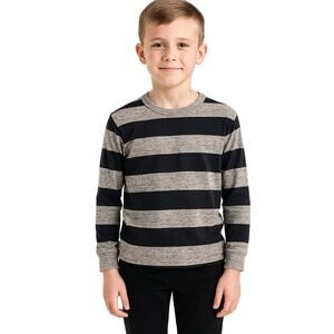 Cat & Jack Boys' Striped Long Sleeve Tee Shirt - Size M (8/10)